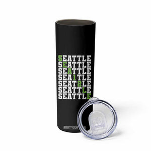 Seattle Fan 12 Athletic Number Skinny Tumbler City Football Game Day TS11 Print Your Wear