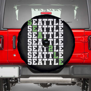 Seattle Fan 12 Athletic Number Spare Tire Cover City Football Game Day TS11 Black Print Your Wear