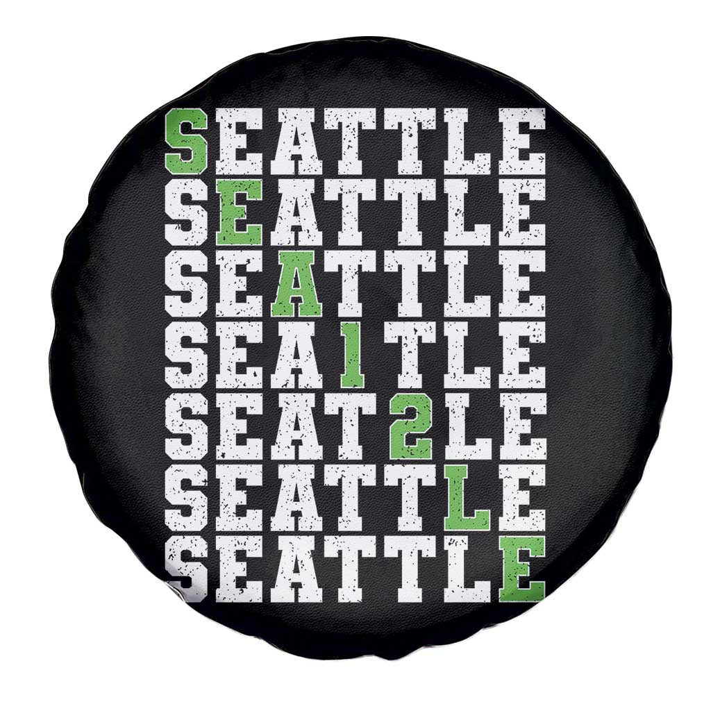 Seattle Fan 12 Athletic Number Spare Tire Cover City Football Game Day TS11 Print Your Wear