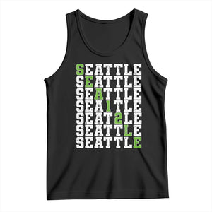 Seattle Fan 12 Athletic Number Tank Top City Football Game Day TS11 Black Print Your Wear