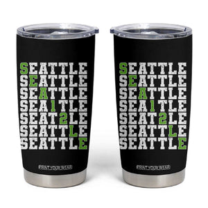 Seattle Fan 12 Athletic Number Tumbler Cup City Football Game Day TS11 Black Print Your Wear