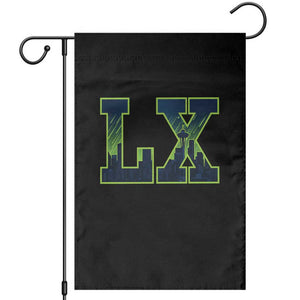 Seattle LX Game Day Washington Space Needle Skyline Garden Flag TS11 Black Print Your Wear