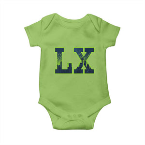 Seattle LX Game Day Washington Space Needle Skyline Baby Onesie TS11 Lime Print Your Wear