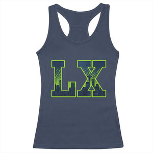 Seattle LX Game Day Washington Space Needle Skyline Racerback Tank Top TS11 Navy Print Your Wear