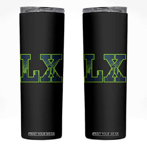 Seattle LX Game Day Washington Space Needle Skyline Skinny Tumbler TS11 Black Print Your Wear