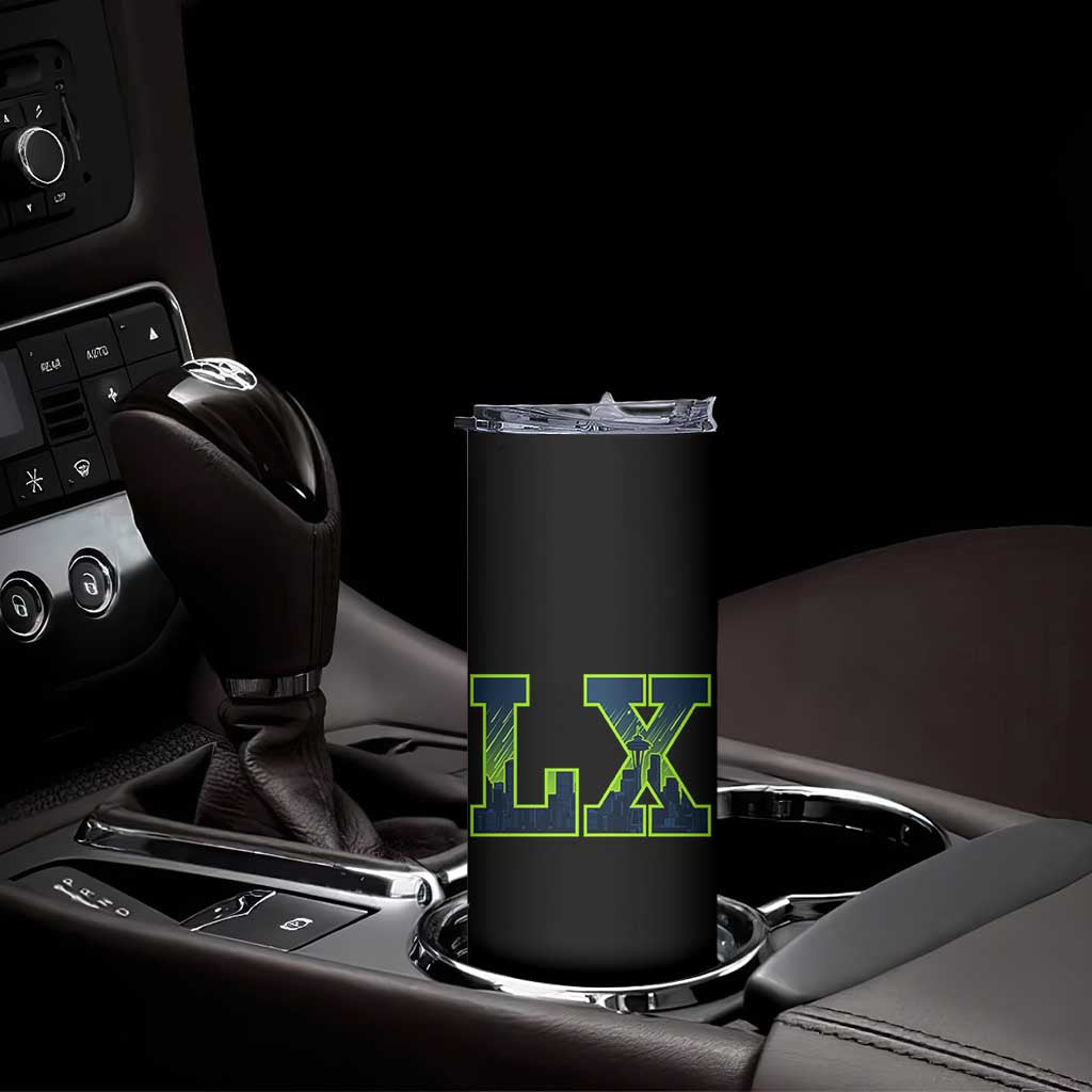Seattle LX Game Day Washington Space Needle Skyline Skinny Tumbler TS11 Print Your Wear