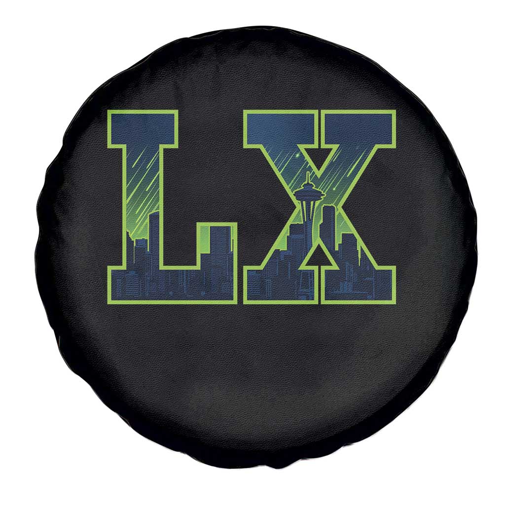 Seattle LX Game Day Washington Space Needle Skyline Spare Tire Cover TS11 Print Your Wear