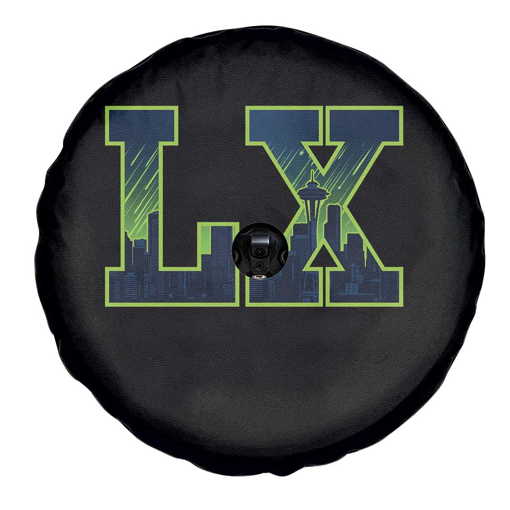 Seattle LX Game Day Washington Space Needle Skyline Spare Tire Cover TS11 Print Your Wear