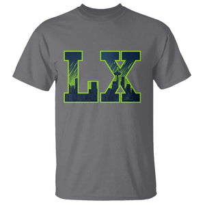 Seattle LX Game Day Washington Space Needle Skyline T Shirt TS11 Charcoal Print Your Wear