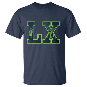 Seattle LX Game Day Washington Space Needle Skyline T Shirt TS11 Navy Print Your Wear