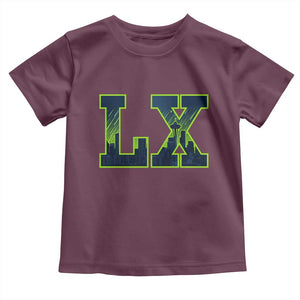Seattle LX Game Day Washington Space Needle Skyline Toddler T Shirt TS11 Maroon Print Your Wear