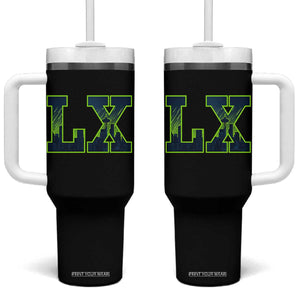 Seattle LX Game Day Washington Space Needle Skyline Tumbler With Handle TS11 One Size: 40 oz Black Print Your Wear