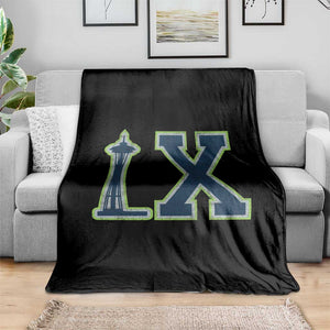 Seattle LX Game Day Washington Space Needle Sport Fan Throw Blanket TS11 Print Your Wear