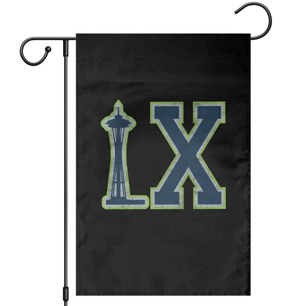 Seattle LX Game Day Washington Space Needle Sport Fan Garden Flag TS11 Black Print Your Wear