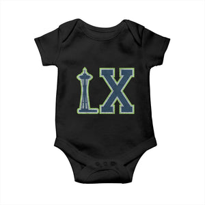 Seattle LX Game Day Washington Space Needle Sport Fan Baby Onesie TS11 Black Print Your Wear