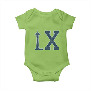 Seattle LX Game Day Washington Space Needle Sport Fan Baby Onesie TS11 Lime Print Your Wear