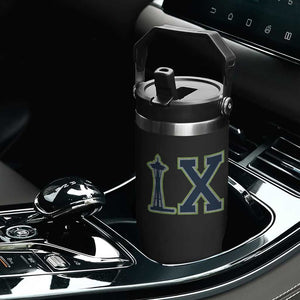 Seattle LX Game Day Washington Space Needle Sport Fan Flip Straw Tumbler TS11 Print Your Wear