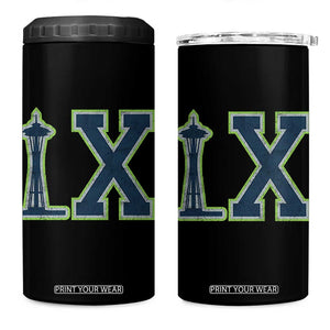 Seattle LX Game Day Washington Space Needle Sport Fan 4 in 1 Can Cooler Tumbler TS11 One Size: 16 oz Black Print Your Wear