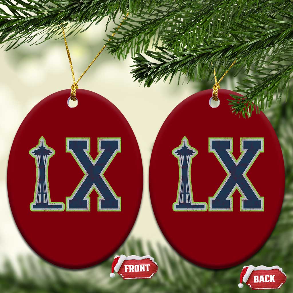 Seattle LX Game Day Washington Space Needle Sport Fan Ceramic Ornament TS11 Print Your Wear
