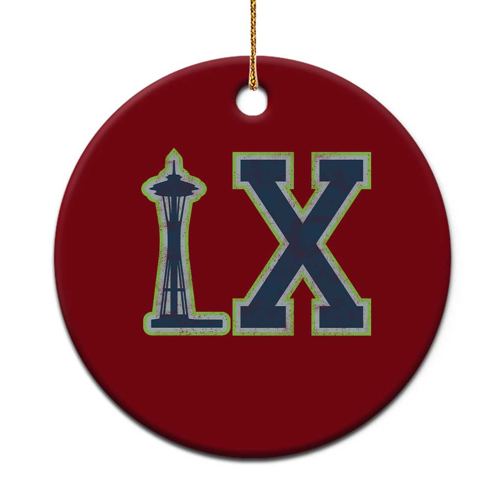 Seattle LX Game Day Washington Space Needle Sport Fan Ceramic Ornament TS11 1pc Red Print Your Wear
