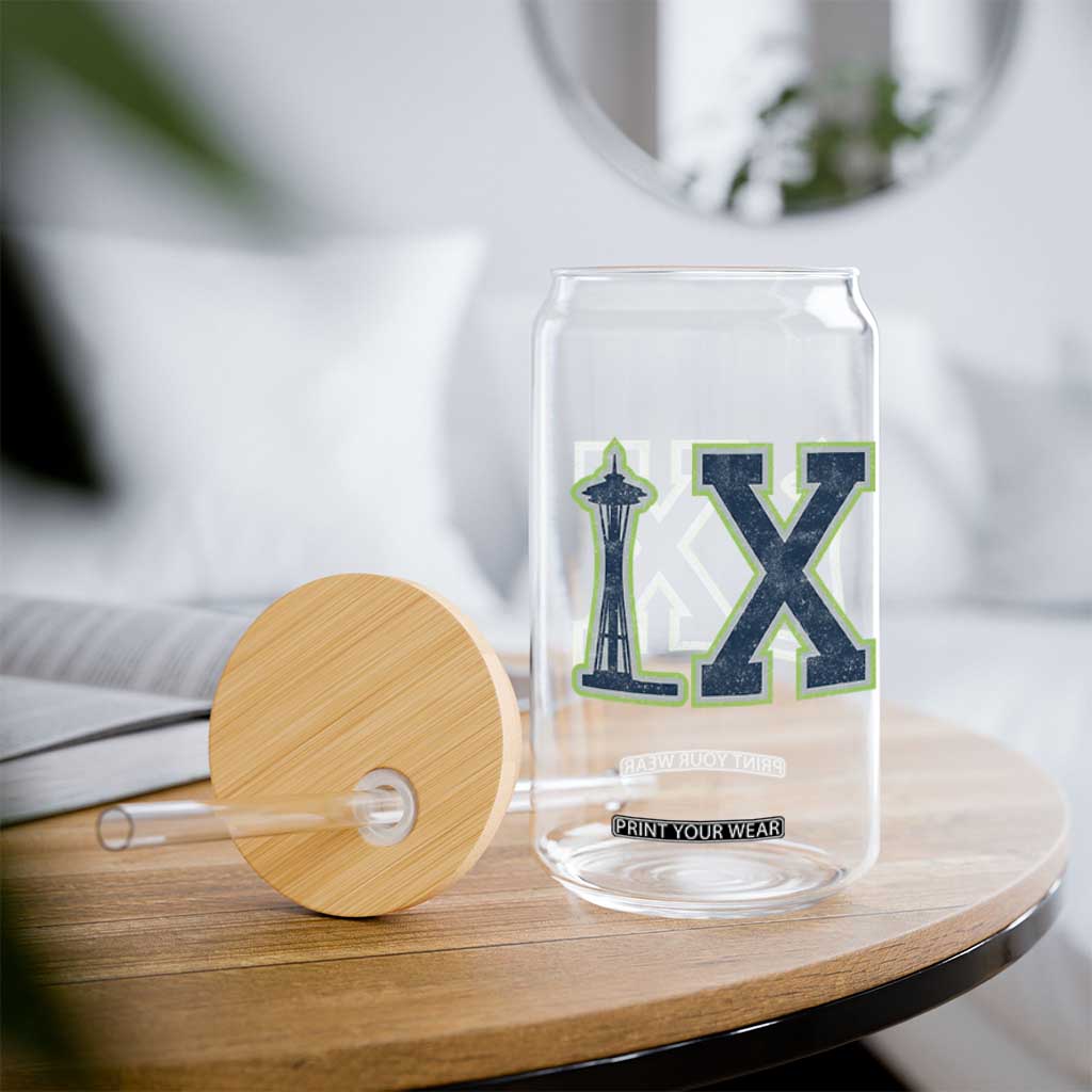 Seattle LX Game Day Washington Space Needle Sport Fan Glass Can TS11 Print Your Wear
