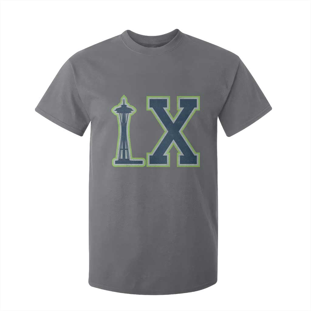 Seattle LX Game Day Washington Space Needle Sport Fan T Shirt For Kid TS11 Charcoal Print Your Wear