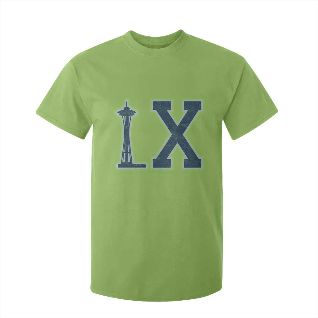 Seattle LX Game Day Washington Space Needle Sport Fan T Shirt For Kid TS11 Lime Print Your Wear