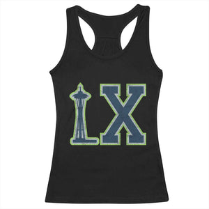 Seattle LX Game Day Washington Space Needle Sport Fan Racerback Tank Top TS11 Black Print Your Wear