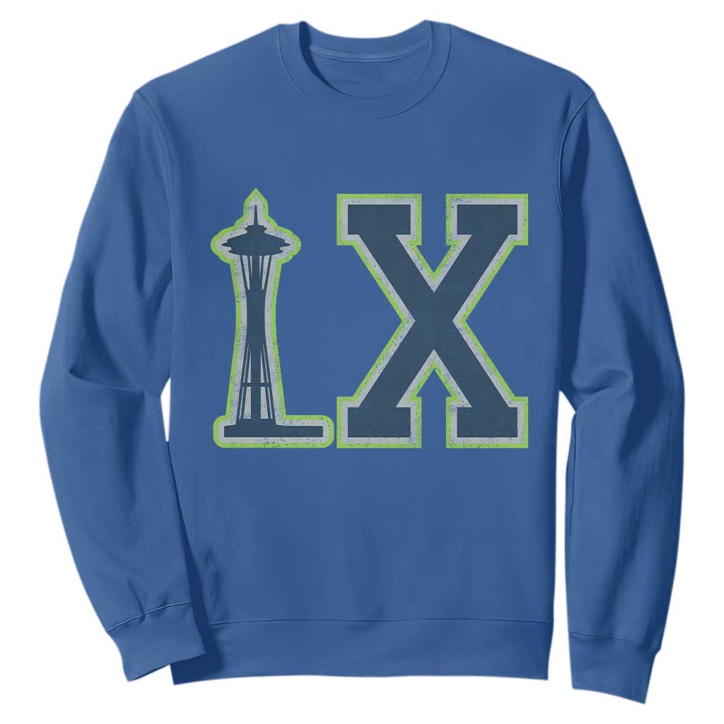 Seattle LX Game Day Washington Space Needle Sport Fan Sweatshirt TS11 Royal Blue Print Your Wear