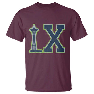 Seattle LX Game Day Washington Space Needle Sport Fan T Shirt TS11 Maroon Print Your Wear