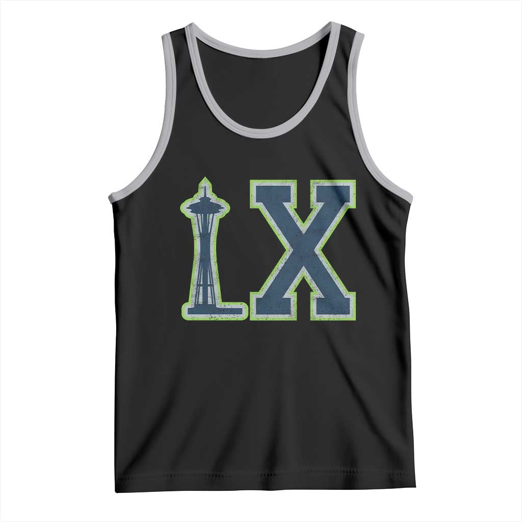Seattle LX Game Day Washington Space Needle Sport Fan Tank Top TS11 Black Athletic Heather Print Your Wear
