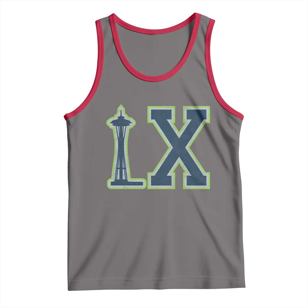 Seattle LX Game Day Washington Space Needle Sport Fan Tank Top TS11 Deep Heather Red Print Your Wear