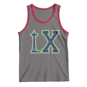 Seattle LX Game Day Washington Space Needle Sport Fan Tank Top TS11 Deep Heather Red Print Your Wear