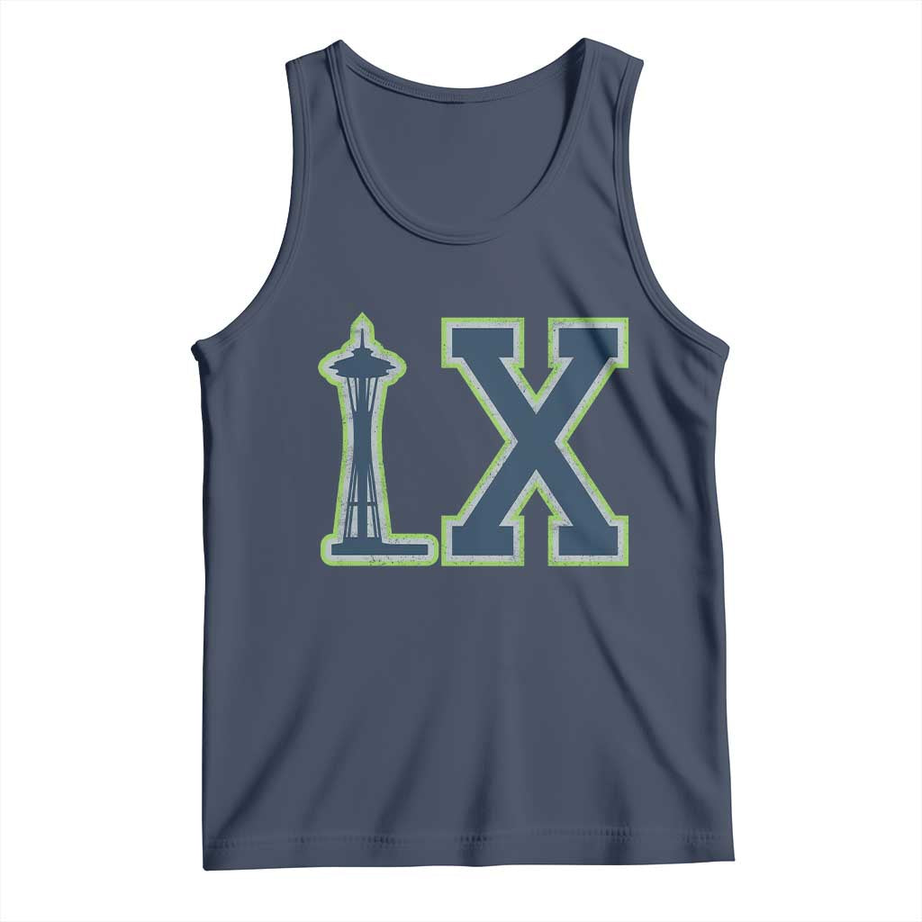Seattle LX Game Day Washington Space Needle Sport Fan Tank Top TS11 Navy Print Your Wear