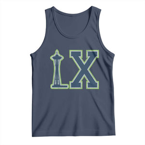 Seattle LX Game Day Washington Space Needle Sport Fan Tank Top TS11 Navy Print Your Wear