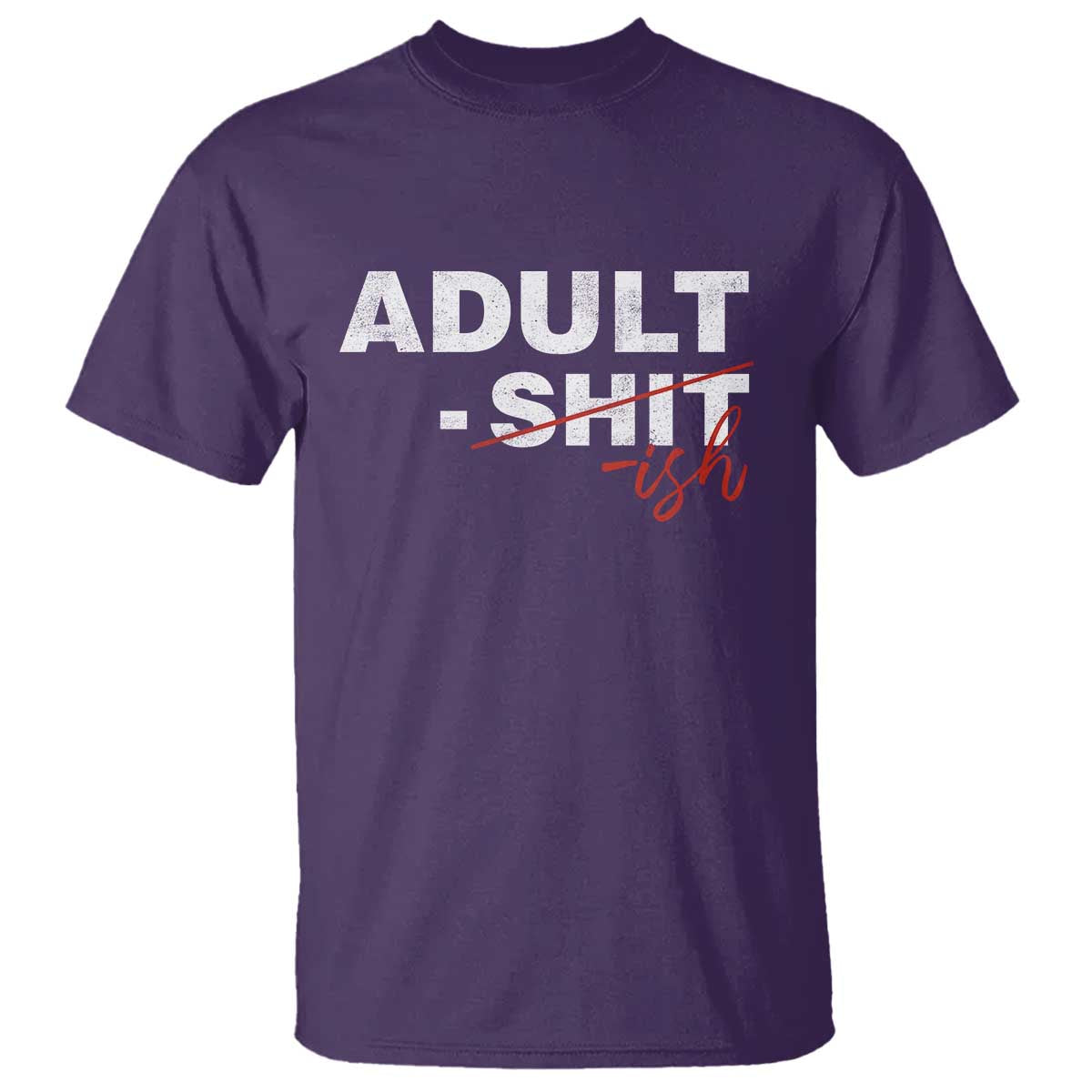 Funny Adultish 18th Birthday T Shirt Adult Shit 18 Years Old Joke TS11 Purple Print Your Wear