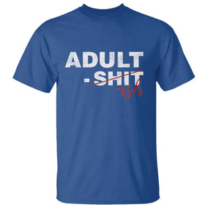 Funny Adultish 18th Birthday T Shirt Adult Shit 18 Years Old Joke TS11 Royal Blue Print Your Wear