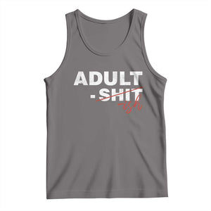 Funny Adultish 18th Birthday Tank Top Adult Shit 18 Years Old Joke TS11 Deep Heather Print Your Wear