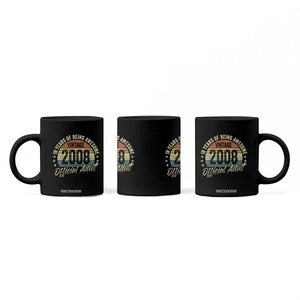 Funny 18th Birthday Coffee Mug 18 Years Old Gifts Vintage 2008 Official Adult TS11 Print Your Wear