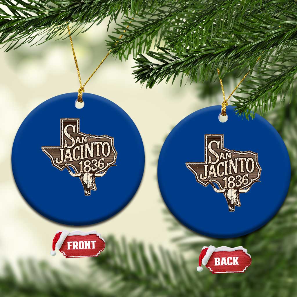 Battle of San Jacinto 1836 Texas History Independence Day Ceramic Ornament TS11 1pc Blue Print Your Wear
