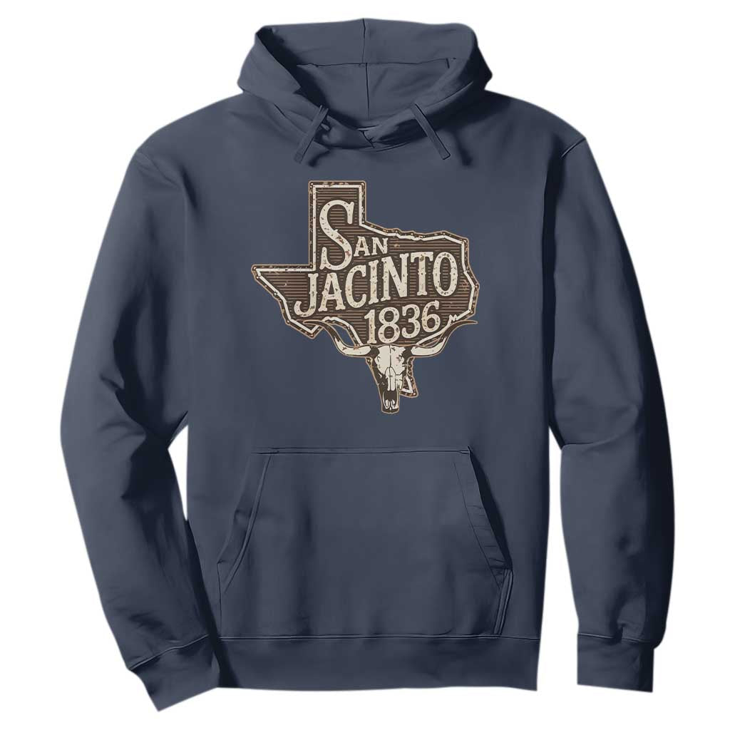 Battle of San Jacinto 1836 Texas History Independence Day Hoodie TS11 Navy Print Your Wear