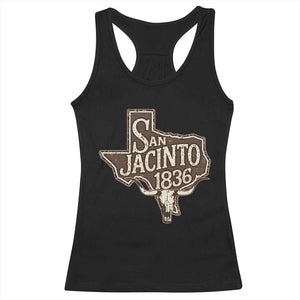 Battle of San Jacinto 1836 Texas History Independence Day Racerback Tank Top TS11 Black Print Your Wear