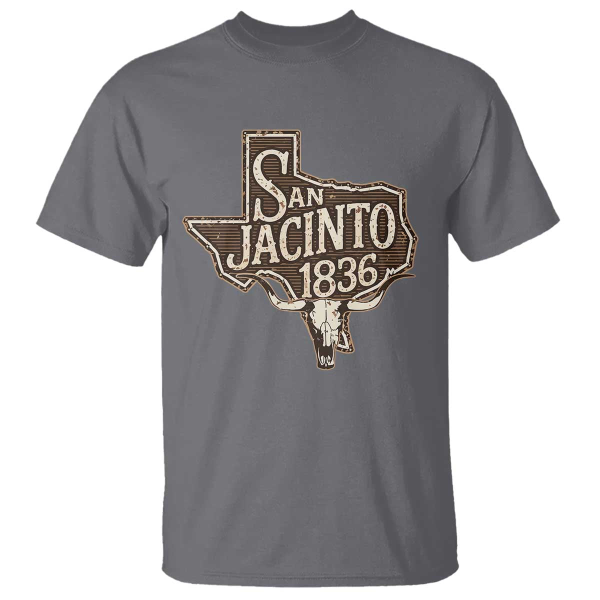 Battle of San Jacinto 1836 Texas History Independence Day T Shirt TS11 Charcoal Print Your Wear