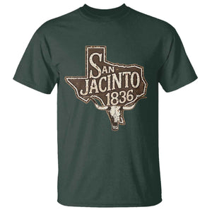 Battle of San Jacinto 1836 Texas History Independence Day T Shirt TS11 Dark Forest Green Print Your Wear
