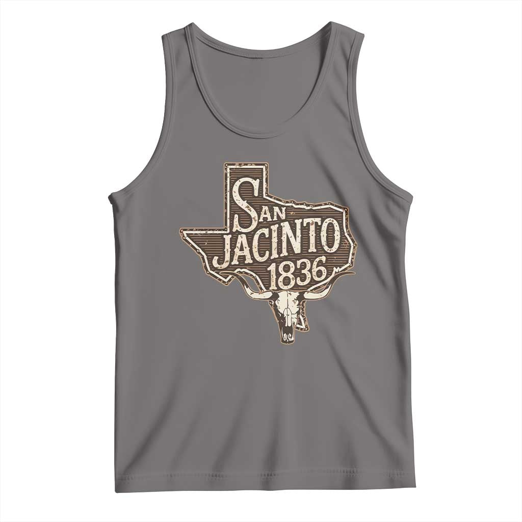 Battle of San Jacinto 1836 Texas History Independence Day Tank Top TS11 Deep Heather Print Your Wear
