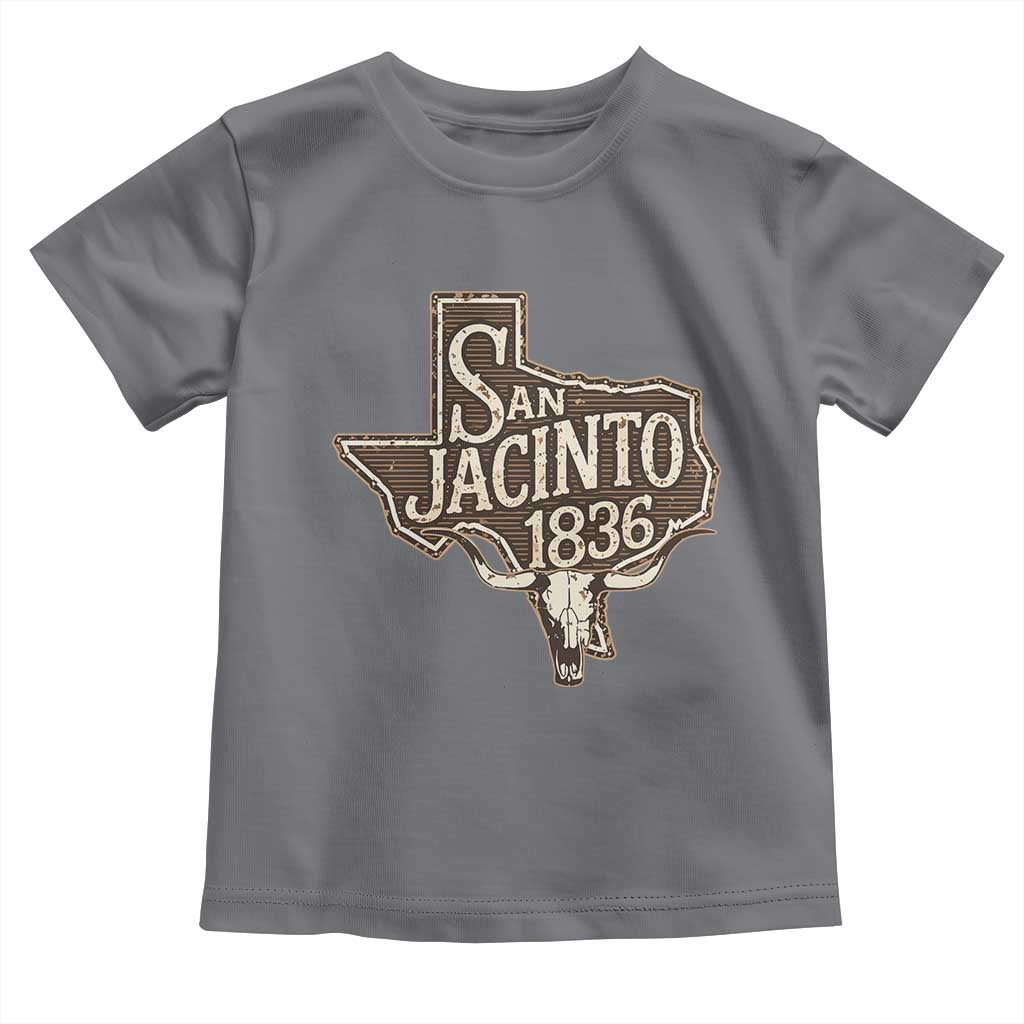 Battle of San Jacinto 1836 Texas History Independence Day Toddler T Shirt TS11 Charcoal Print Your Wear