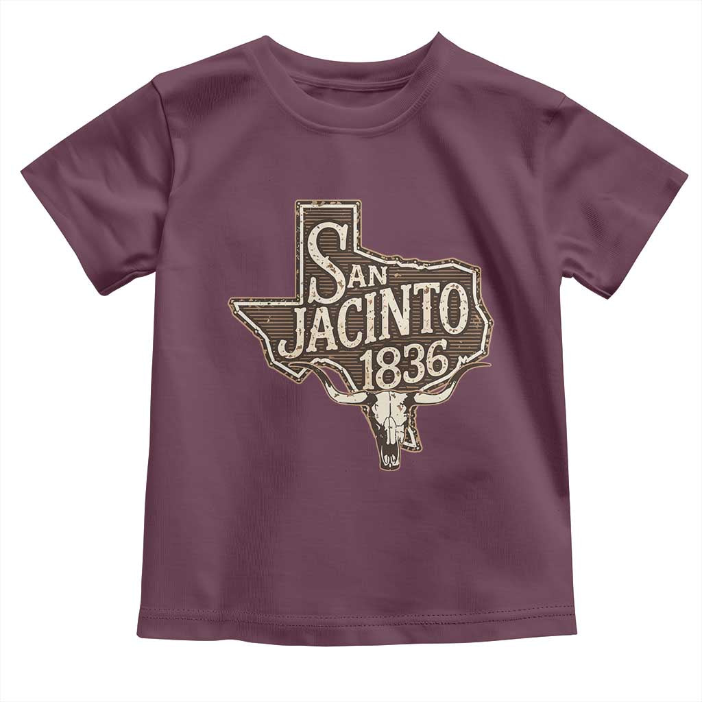 Battle of San Jacinto 1836 Texas History Independence Day Toddler T Shirt TS11 Maroon Print Your Wear