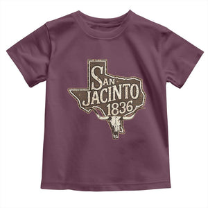 Battle of San Jacinto 1836 Texas History Independence Day Toddler T Shirt TS11 Maroon Print Your Wear