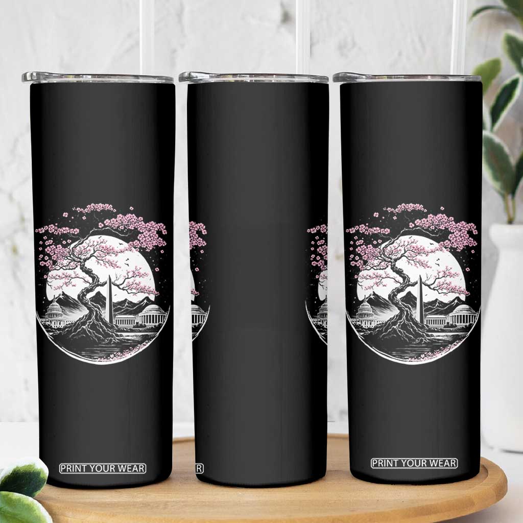 Washington DC Cherry Blossoms Monuments Memorials Japanese Style Skinny Tumbler TS11 Print Your Wear