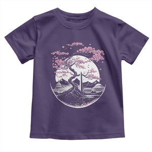 Washington DC Cherry Blossoms Monuments Memorials Japanese Style Toddler T Shirt TS11 Purple Print Your Wear